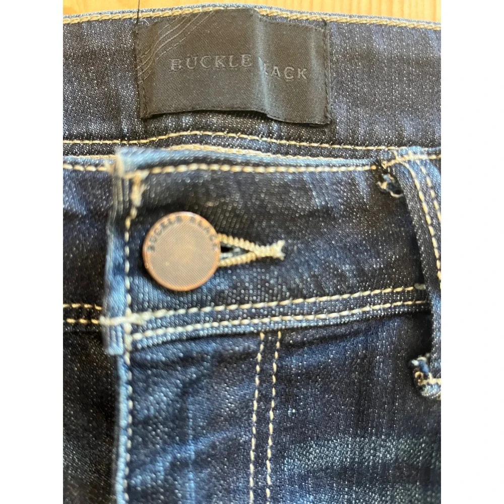 Buckle Black Fit No. 53 Bootcut Jeans Dark Wash Stretch Denim 27 x 32 - Picture 4 of 6